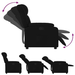Fauteuil inclinable en tissu noir 620467620467