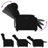 Fauteuil inclinable en tissu noir 620467620467