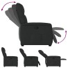 Fauteuil inclinable Noir Tissu 620469620469