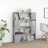 Bibliothèque/Séparateur de pièce Gris béton 100x24x124 cm 620477620477