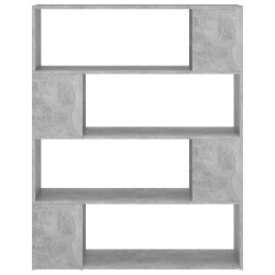 Bibliothèque/Séparateur de pièce Gris béton 100x24x124 cm 620477620477