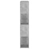 Bibliothèque/Séparateur de pièce Gris béton 100x24x124 cm 620477620477