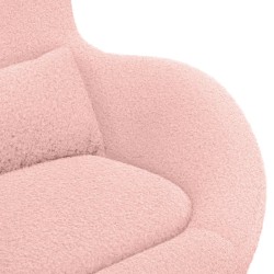 Fauteuil œuf Rose 63 x 73 x 90 cm tissu 620482620482
