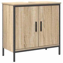 Ensemble de mobilier de salle de bain avec étagère 3 pcs Marron 620484620484