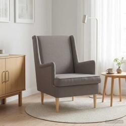 Fauteuil Taupe Tissu 620485620485