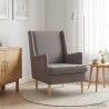 Fauteuil Taupe Tissu 620485620485