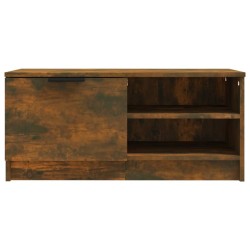Meuble TV Chêne fumé 80x35x36,5 cm Bois d'ingénierie 620486620486