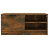 Meuble TV Chêne fumé 80x35x36,5 cm Bois d'ingénierie 620486620486