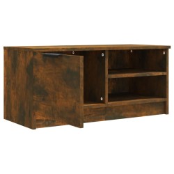 Meuble TV Chêne fumé 80x35x36,5 cm Bois d'ingénierie 620486620486