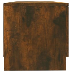 Meuble TV Chêne fumé 80x35x36,5 cm Bois d'ingénierie 620486620486