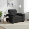 Fauteuil noir 100x81x84 cm tissu 620490620490