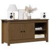 Meuble TV Marron miel 103x36,5x52 cm Bois de pin massif 620493620493