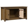 Meuble TV Marron miel 103x36,5x52 cm Bois de pin massif 620493620493