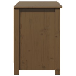 Meuble TV Marron miel 103x36,5x52 cm Bois de pin massif 620493620493