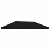 Housse de canopée de gazebo 6 x 3 m Noir Polyester 190 620494620494