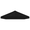 Housse de canopée de gazebo 6 x 3 m Noir Polyester 190 620494620494