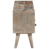 Meuble TV Gris 130x35x51 cm Bois massif de manguier brut 620497620497