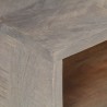Meuble TV Gris 130x35x51 cm Bois massif de manguier brut 620497620497