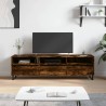 Meuble TV chêne fumé 150x30x44,5 cm bois d'ingénierie 620498620498