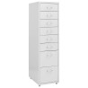 Classeur mobile Gris 28x41x109 cm Métal 620499620499