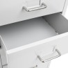 Classeur mobile Gris 28x41x109 cm Métal 620499620499