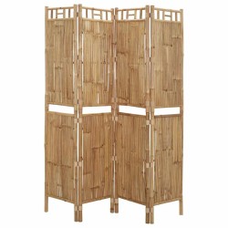 Cloison de séparation 4 panneaux Bambou 160x180 cm 620500620500