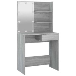 Coiffeuse avec LED Sonoma gris 74,5x40x141 cm 620501620501