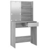 Coiffeuse avec LED Sonoma gris 74,5x40x141 cm 620501620501