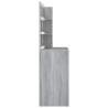 Coiffeuse avec LED Sonoma gris 74,5x40x141 cm 620501620501