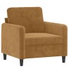 Fauteuil Marron 60 cm Velours 620503620503
