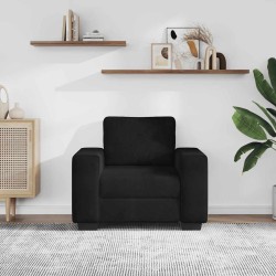Fauteuil noir 100x77x82 cm velours 620504620504