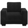 Fauteuil noir 100x77x82 cm velours 620504620504