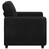 Fauteuil noir 100x77x82 cm velours 620504620504