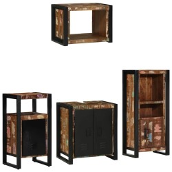 Ensemble de mobilier de salle de bain 4 pcs Bois Recyclé Solide 620507620507