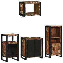 Ensemble de mobilier de salle de bain 4 pcs Bois Recyclé Solide 620507620507