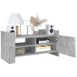 Meuble TV gris béton 80x35x40 cm bois d'ingénierie 620508620508