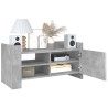 Meuble TV gris béton 80x35x40 cm bois d'ingénierie 620508620508