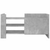 Meuble TV gris béton 80x35x40 cm bois d'ingénierie 620508620508