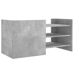Meuble TV gris béton 80x35x40 cm bois d'ingénierie 620508620508