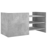 Meuble TV gris béton 80x35x40 cm bois d'ingénierie 620508620508