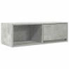 Meuble TV gris béton 80x31x25,5 cm bois d'ingénierie 620510620510