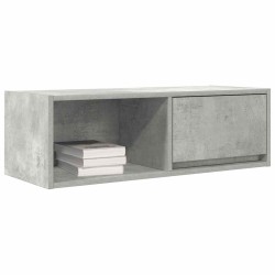 Meuble TV gris béton 80x31x25,5 cm bois d'ingénierie 620510620510