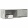 Meuble TV gris béton 80x31x25,5 cm bois d'ingénierie 620510620510