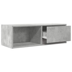 Meuble TV gris béton 80x31x25,5 cm bois d'ingénierie 620510620510