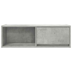 Meuble TV gris béton 80x31x25,5 cm bois d'ingénierie 620510620510
