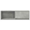 Meuble TV gris béton 80x31x25,5 cm bois d'ingénierie 620510620510