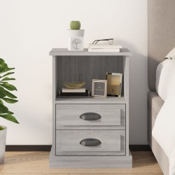 Table de chevet sonoma gris 43x36x60 cm 620514620514