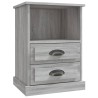 Table de chevet sonoma gris 43x36x60 cm 620514620514