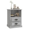 Table de chevet sonoma gris 43x36x60 cm 620514620514
