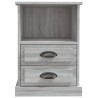 Table de chevet sonoma gris 43x36x60 cm 620514620514